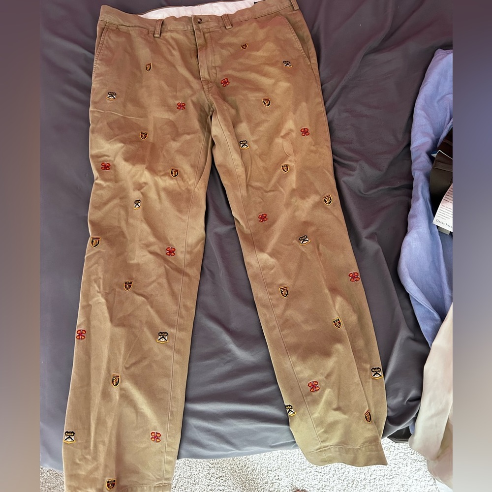 Used polo dress pants embroidered